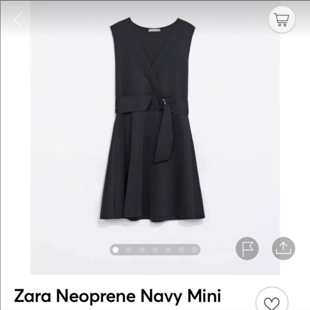 Zara Neoprene Navy Mini Size Large